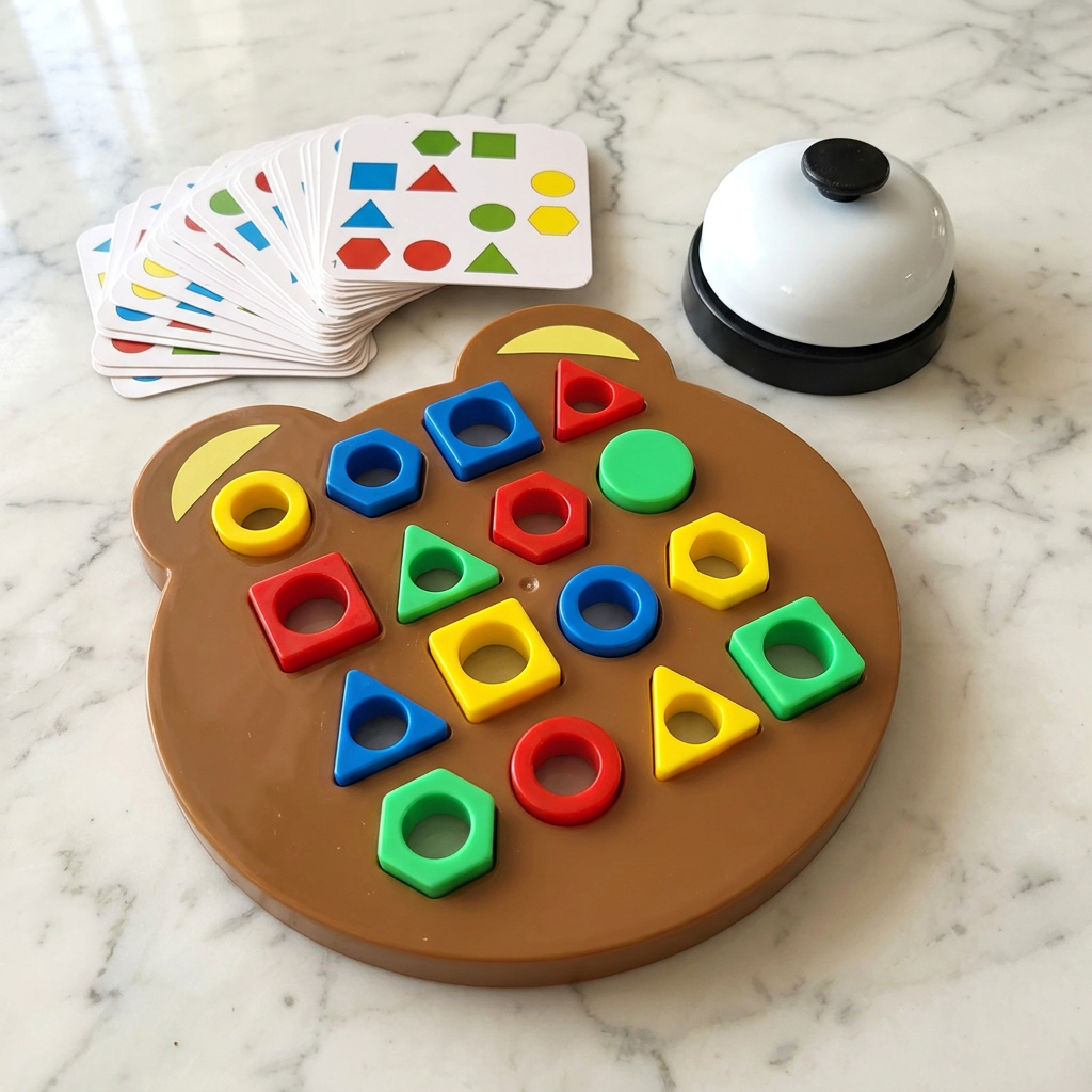 Gra logiczna kształtów – zabawka edukacyjna dla dzieci