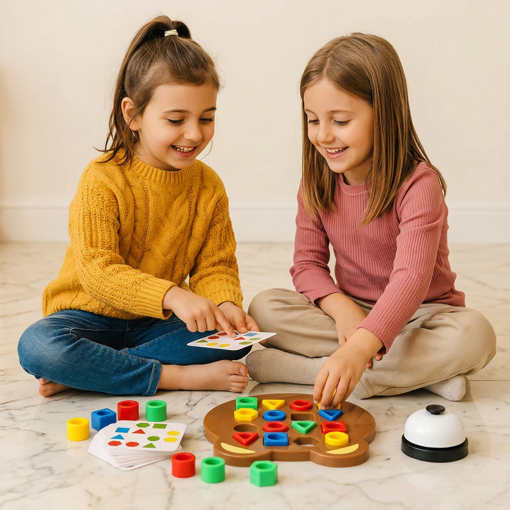 Gra logiczna kształtów – zabawka edukacyjna dla dzieci