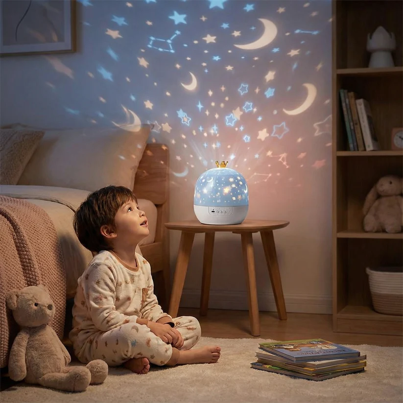 Projektor Nocnego Nieba ⎜ Magiczna Lampa LED z Efektami