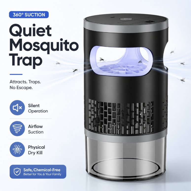 Mosquito Trap Lamp-Quiet, Physical Mosquito Trapping for Indoor Protection-9SLL