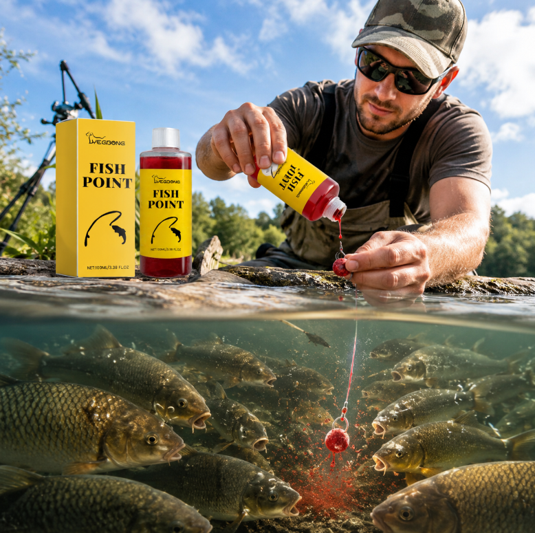 Red Worm Fish Attractant|Helps Attract Fish, Hold the School, and Trigger More Bites-9SLL