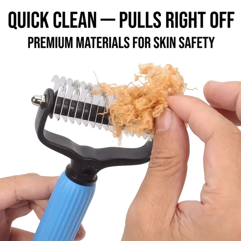 Universal Pet Detangling Comb & Shedding Removal Easy to Use Essential Grooming-9SLL