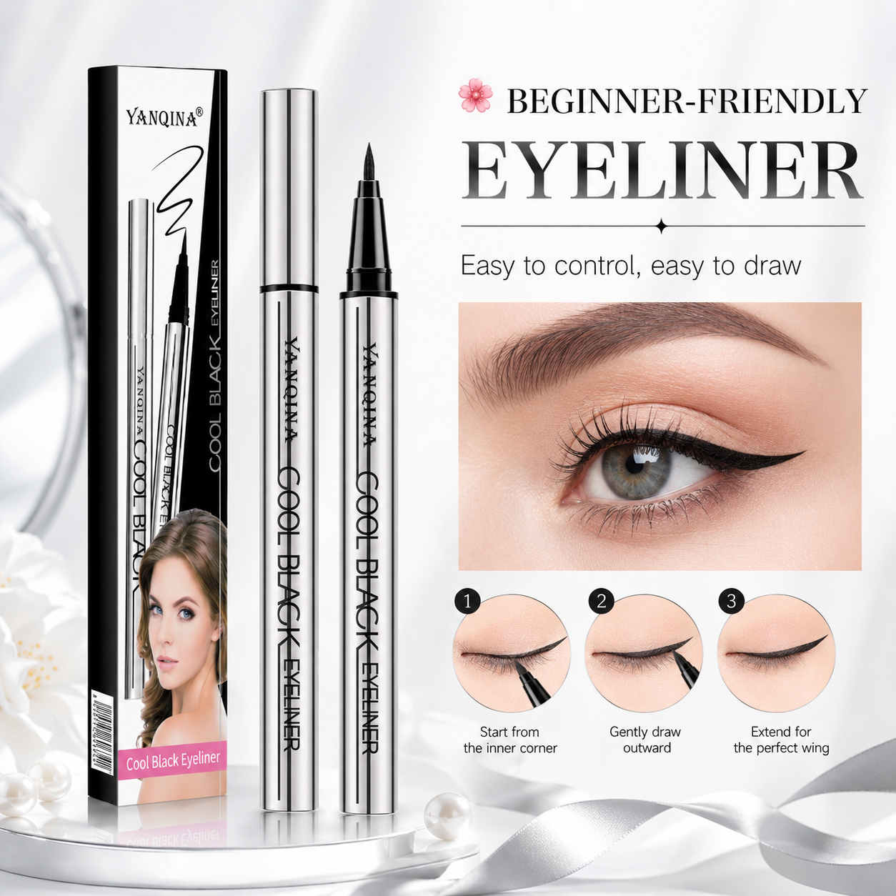 ✨ Waterproof Ultra-Fine Eyeliner Pen for Smudge-Free All-Day Wear-9SLL