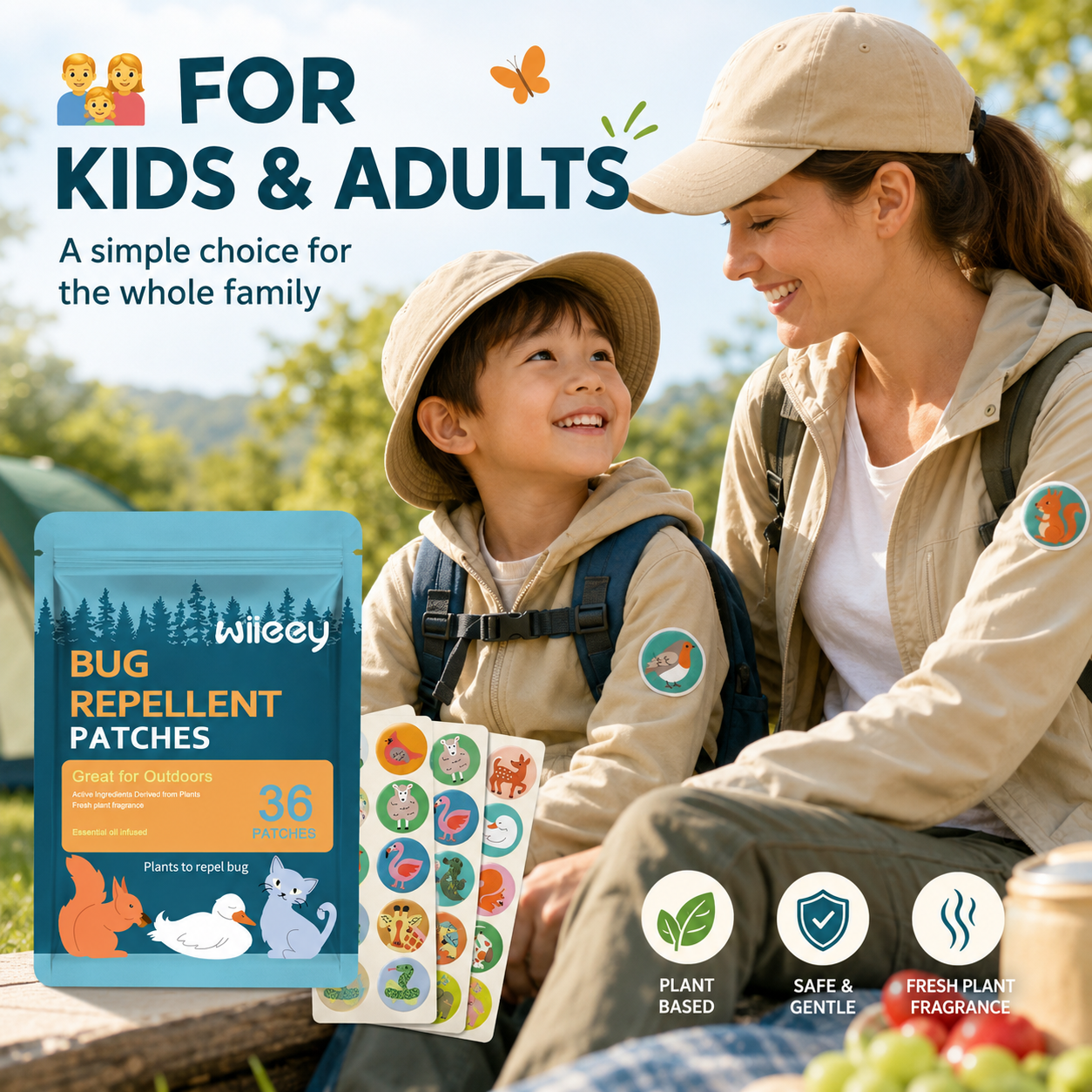 🦟 Mosquito Repellent Patches for Kids & Adults-9SLL