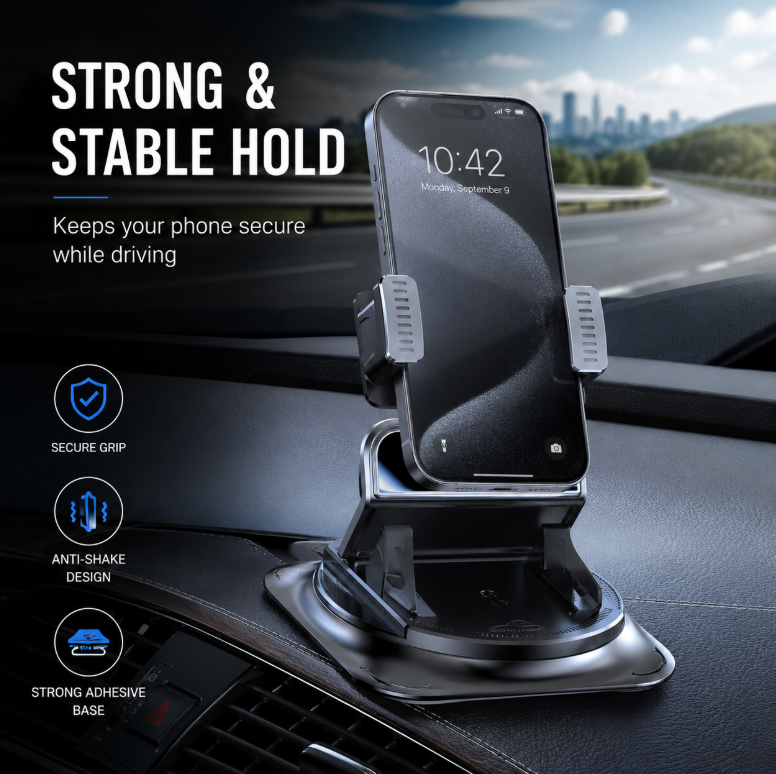 Non-Slip Car Phone Holder with Strong Stable Grip-9SLL