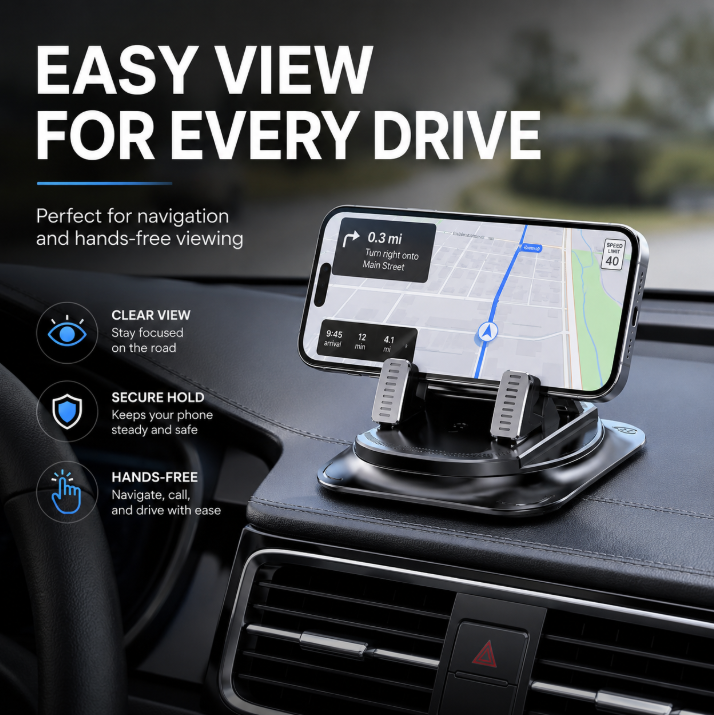 Non-Slip Car Phone Holder with Strong Stable Grip-9SLL
