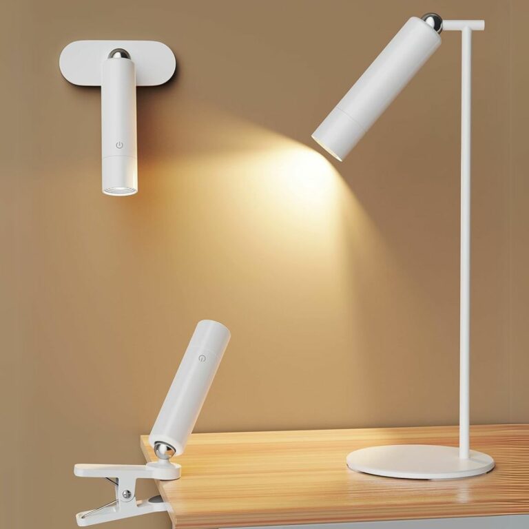 4-in-1 Magnetic LED Light – Desk, Clamp, Wall Mount & Portable Rechargeable Lamp