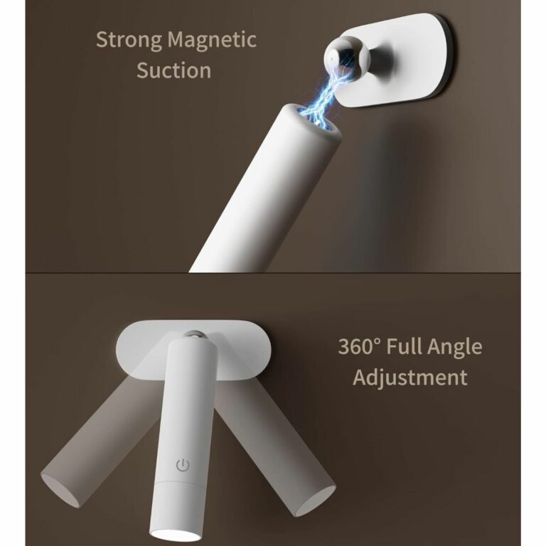 4-in-1 Magnetic LED Light – Desk, Clamp, Wall Mount & Portable Rechargeable Lamp