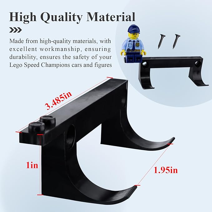 Vertical car display wall mount bracket