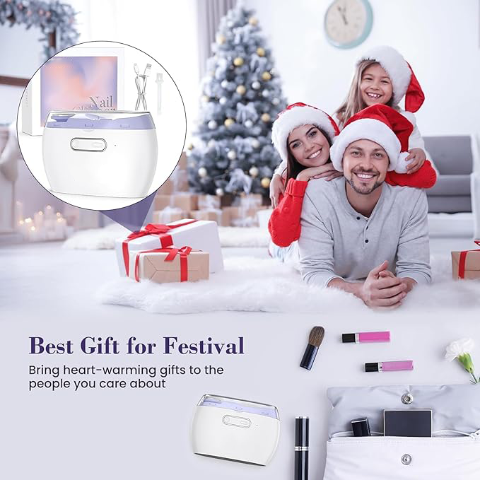 2-in-1 automatic nail clippers, 40 decibels, with LED light