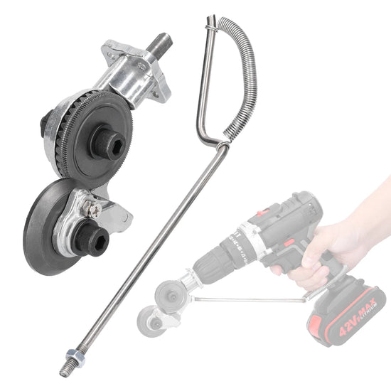 Electric drill plate cutting machine