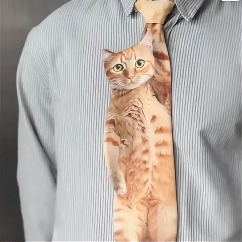 Cat-Inspired Necktie