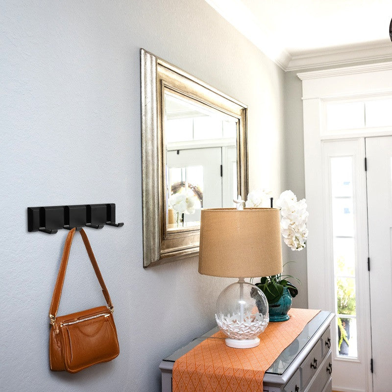 Foldable Wall-Mounted Hanger – Aluminum, Matte Black