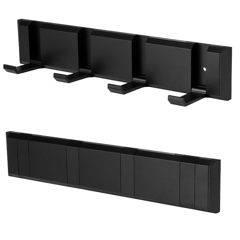 Foldable Wall-Mounted Hanger – Aluminum, Matte Black