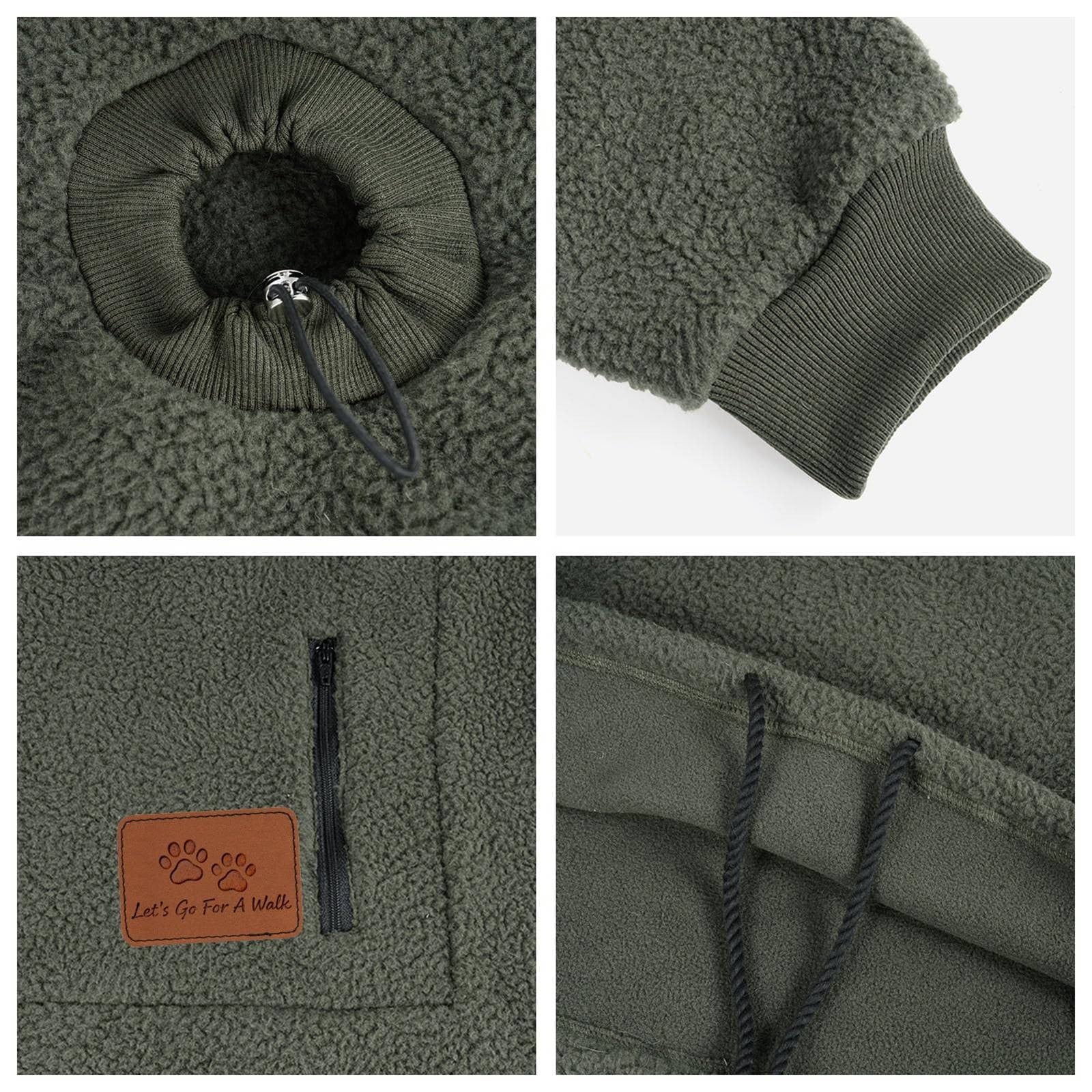 Ултра мек полар с качулка за носене на малки домашни любимци