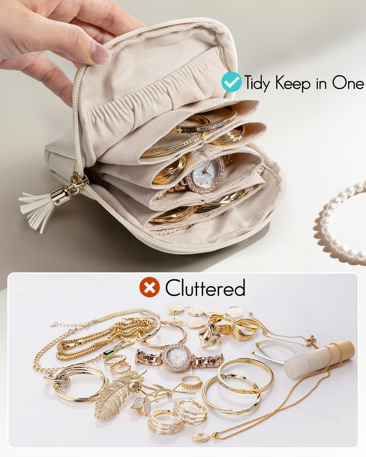 Калъф за бижута за пътуване