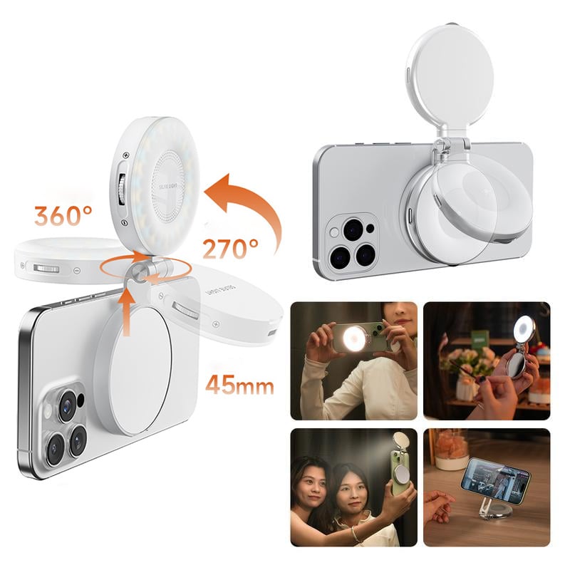 💥ПОСЛЕДЕН ДЕН НА ПРОДАЖБАТА 49% ОТСТЪПКА💥3-в-1 Магнитна селфи лампа за красота за телефони