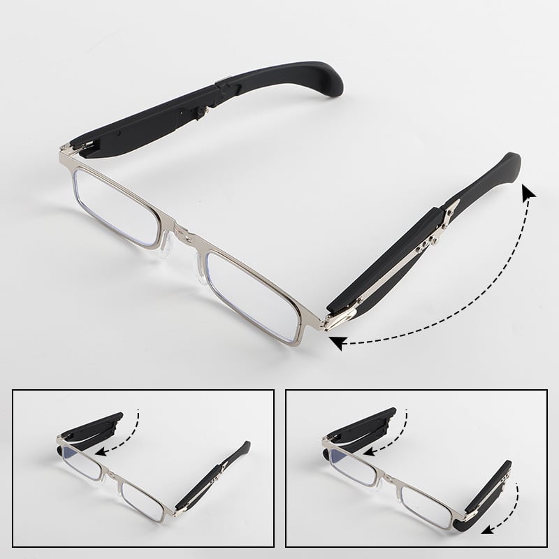 Сгъваеми очила за четене със син светлинен филтър и калъф