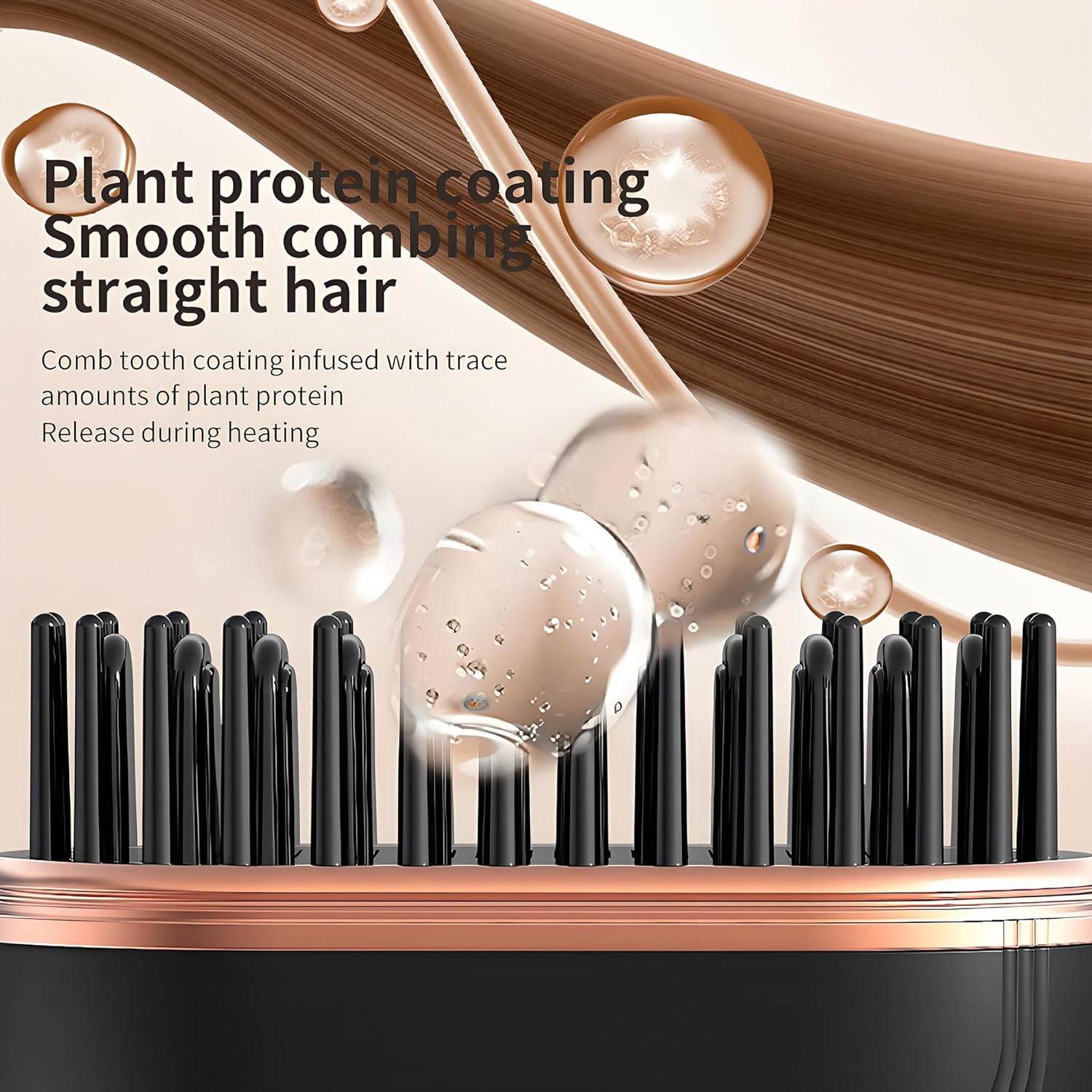 Мини безжична четка за изправяне на коса