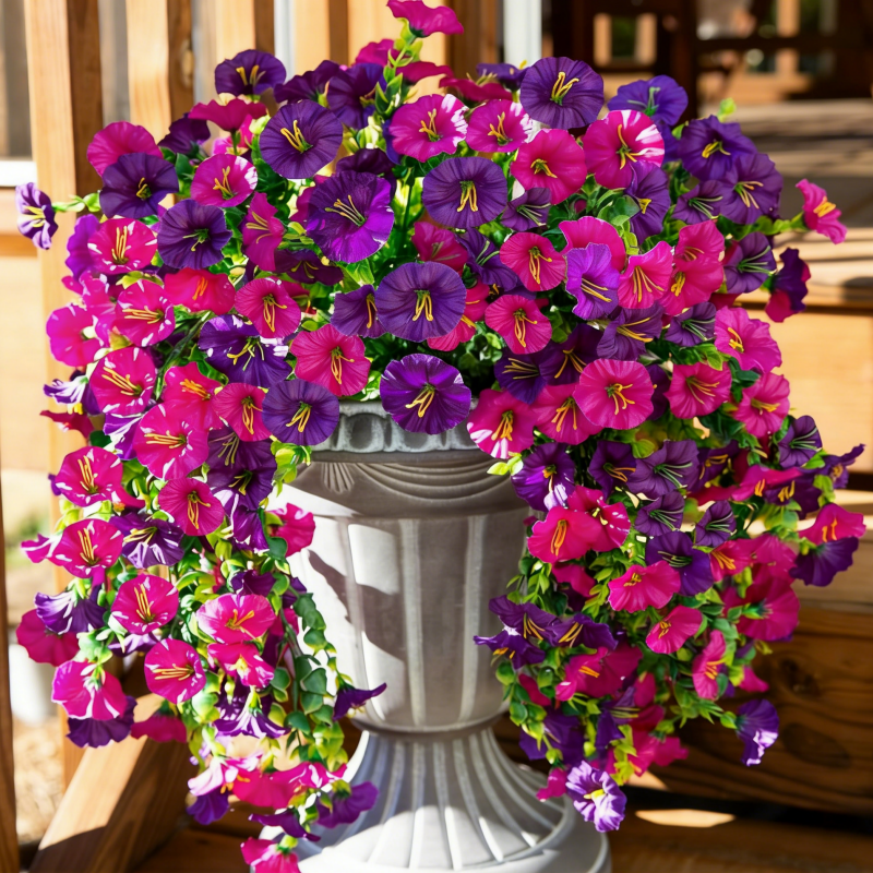 Fleurs artificielles réalistes résistantes aux UV – zéro entretien