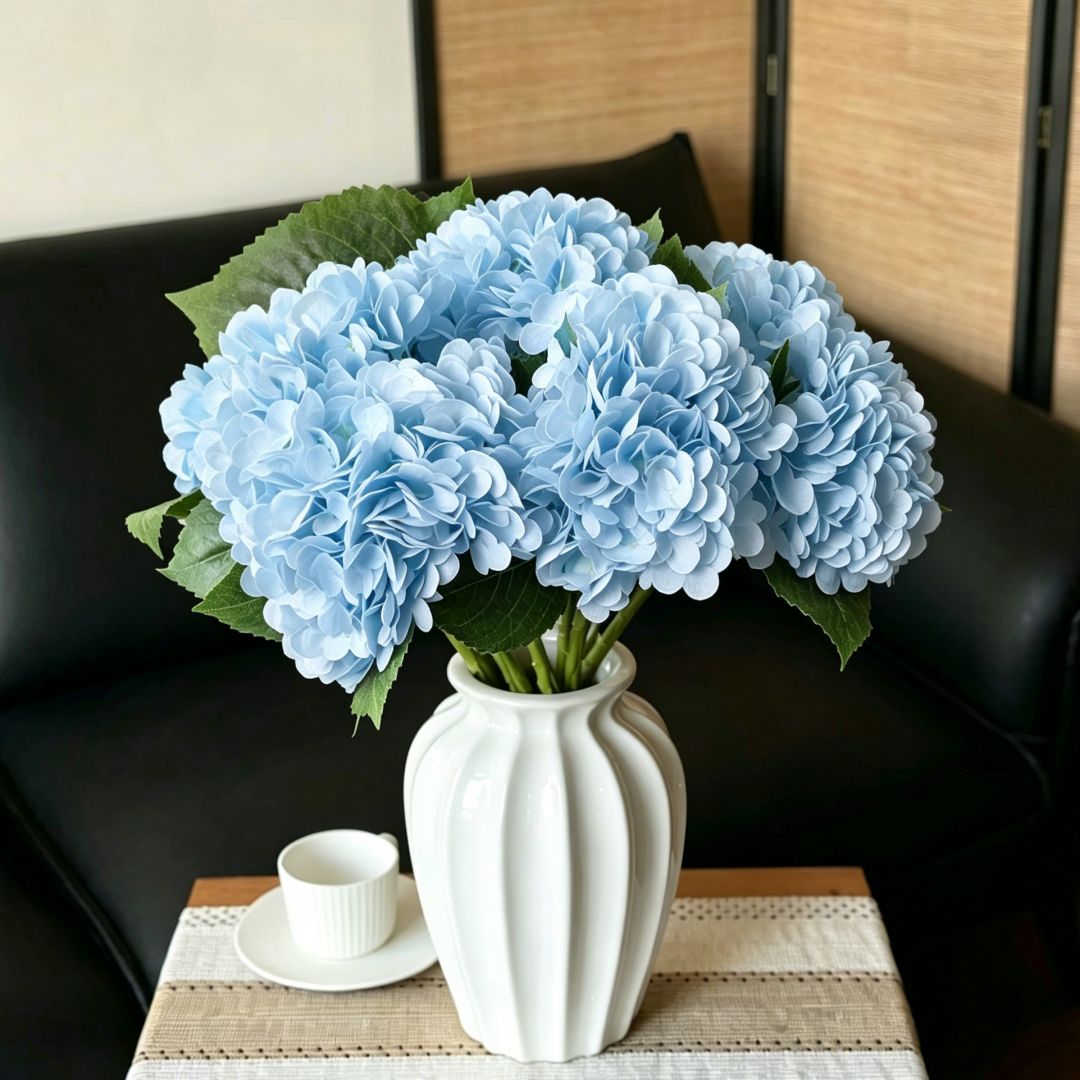 🔥💐Dernier jour ! Seulement 3 € l'unité !❤Fleurs d'hortensia artificielles d'extérieur
