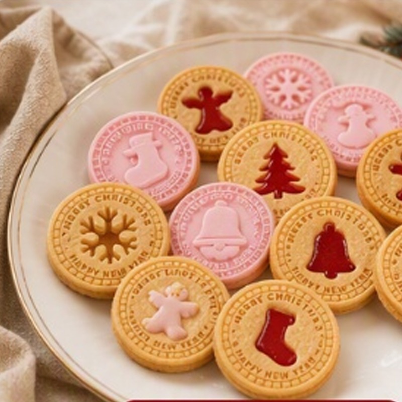 Ensemble de moules à biscuits de Noël festifs
