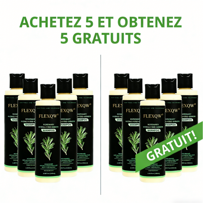 Shampooing Anti-Chute & Croissance au Romarin Bio + Kératine
