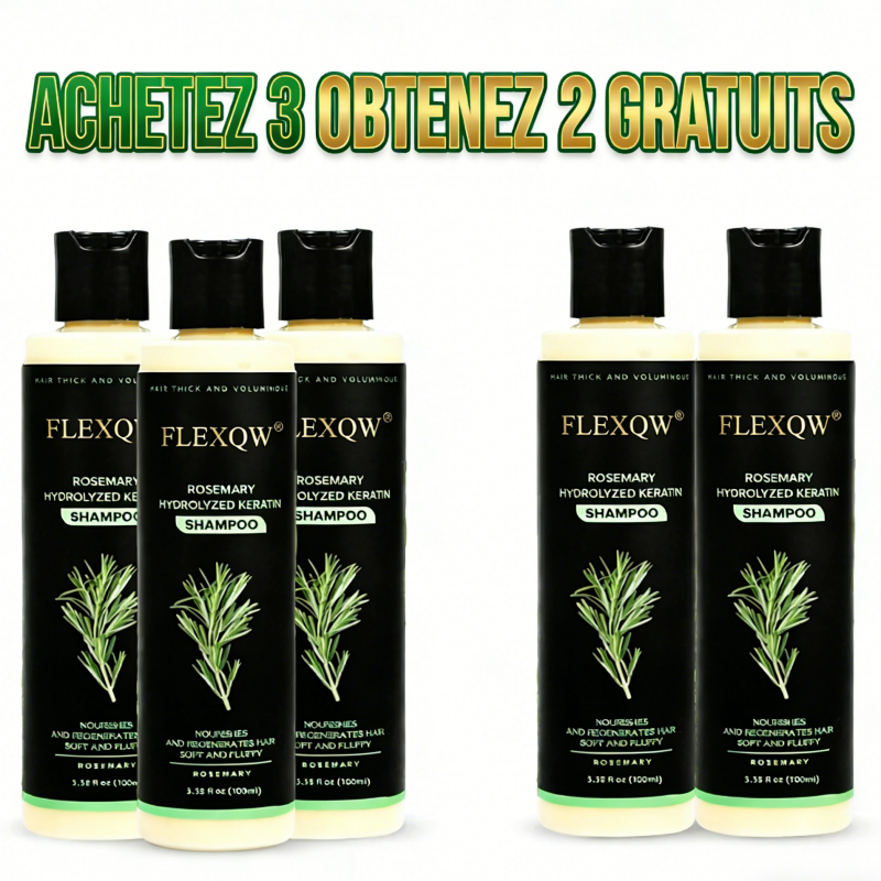 Shampooing Anti-Chute & Croissance au Romarin Bio + Kératine
