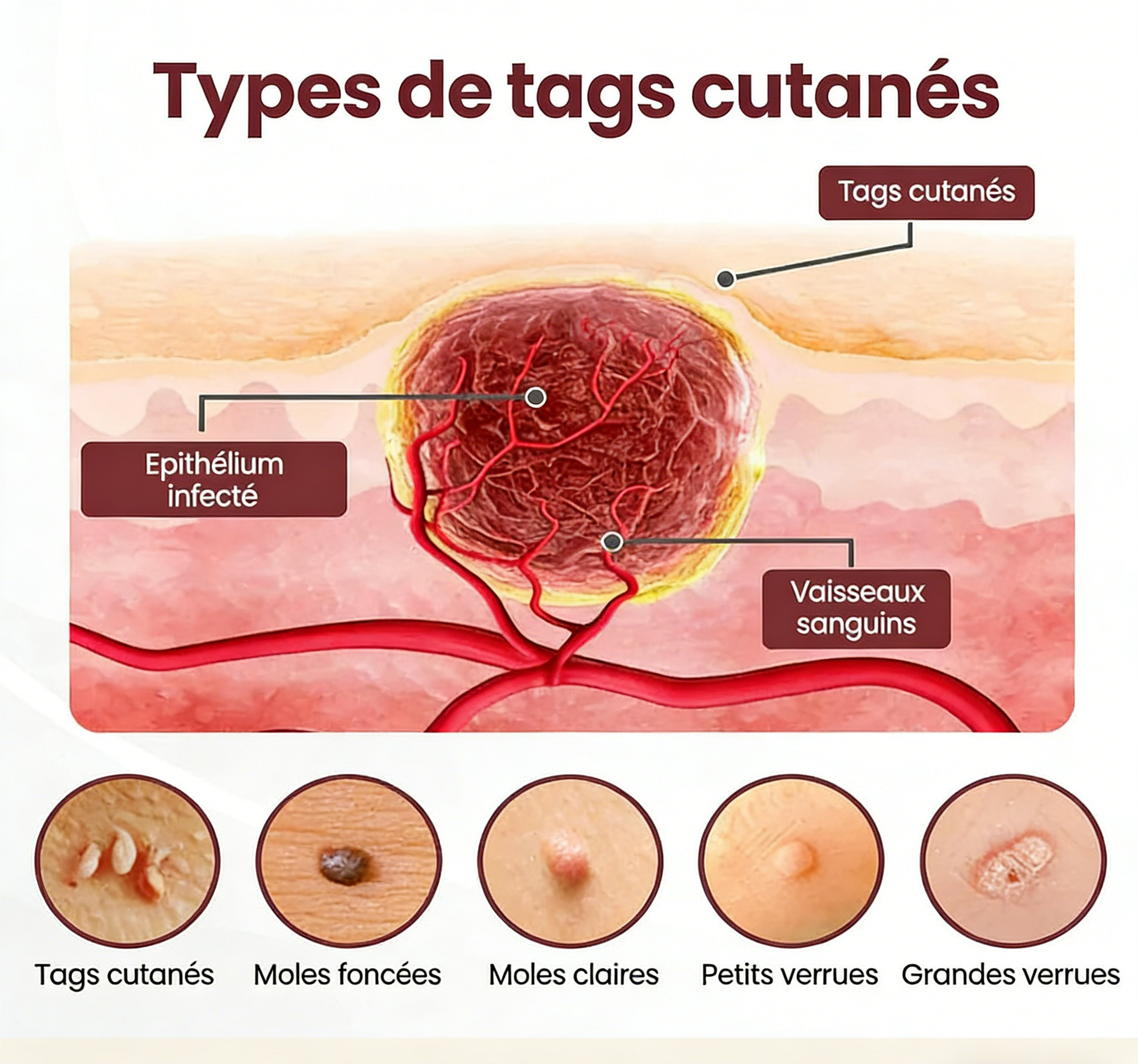 Tag Recede™ Traitement Verrues et Papillomes au Venin d’Abeille + Acide Salicylique