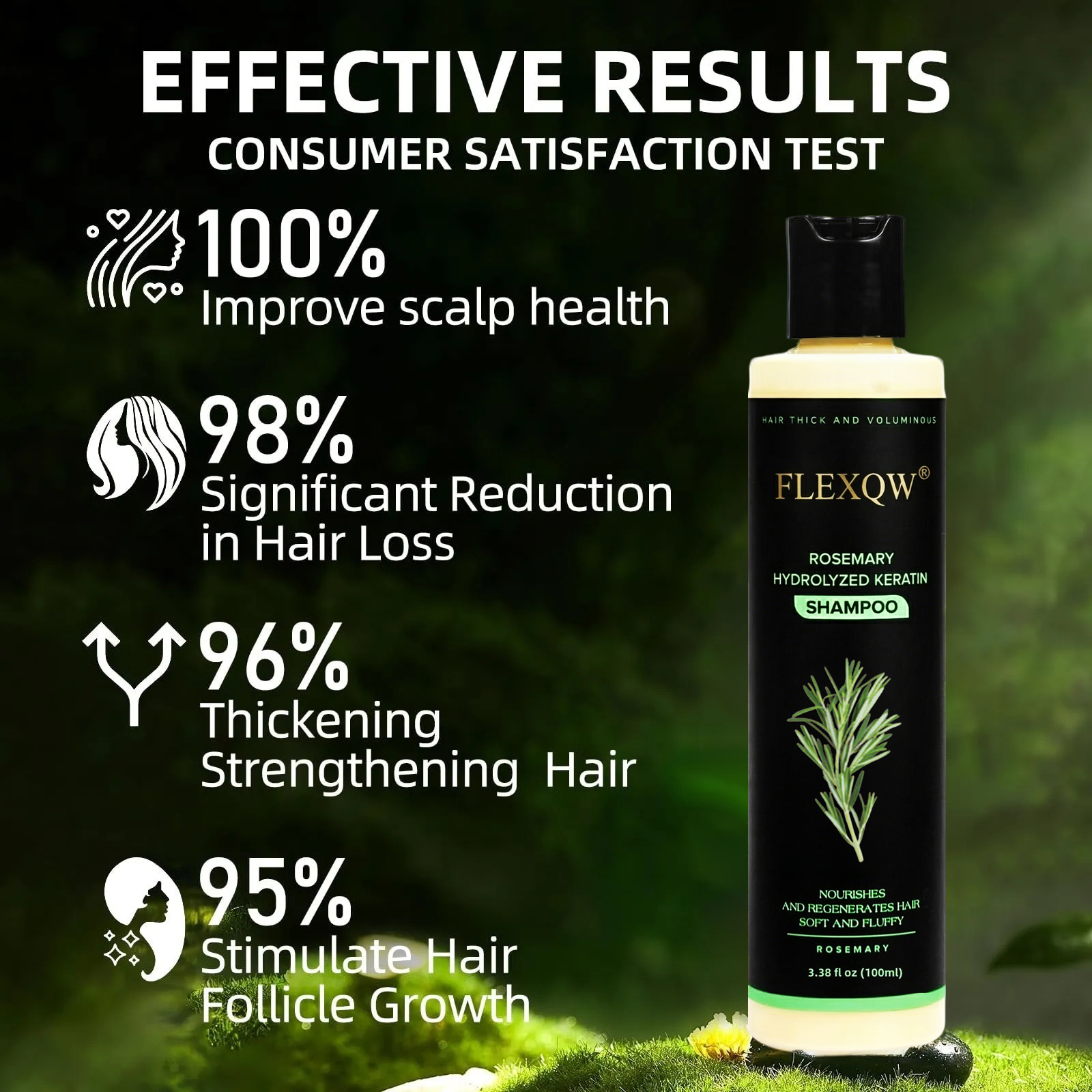 🔥Organic Rosemary Keratin Hair Growth Shampoo