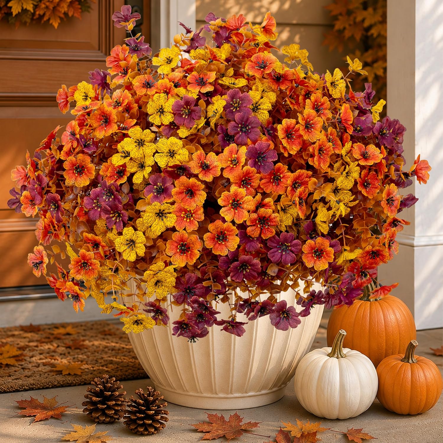 Chrysanthèmes Artificiels d’Automne – Résistants aux UV