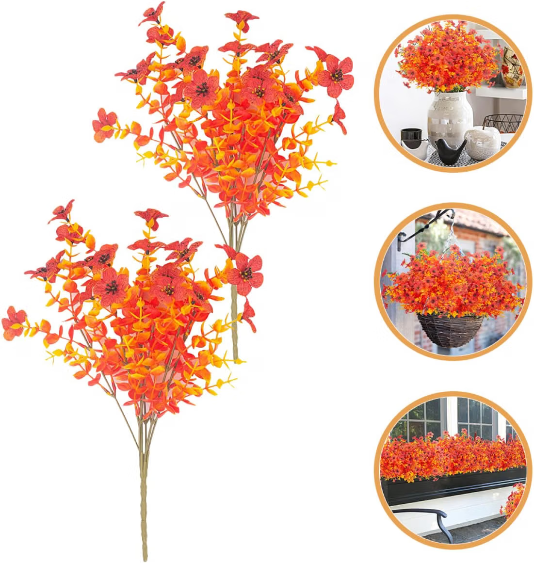 🌼🍁 Violettes Artificielles d’Automne – Résistantes aux UV et aux Intempéries
