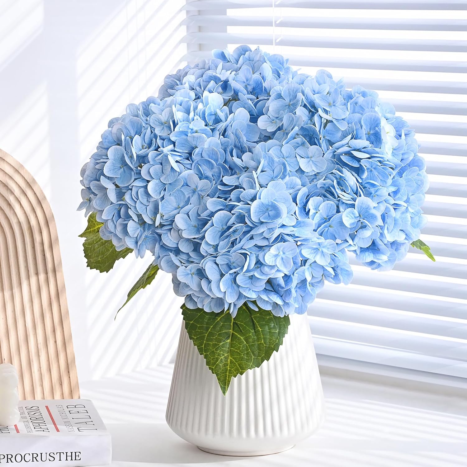 🔥💐Dernier jour ! Seulement 3 € l'unité !❤Fleurs d'hortensia artificielles d'extérieur