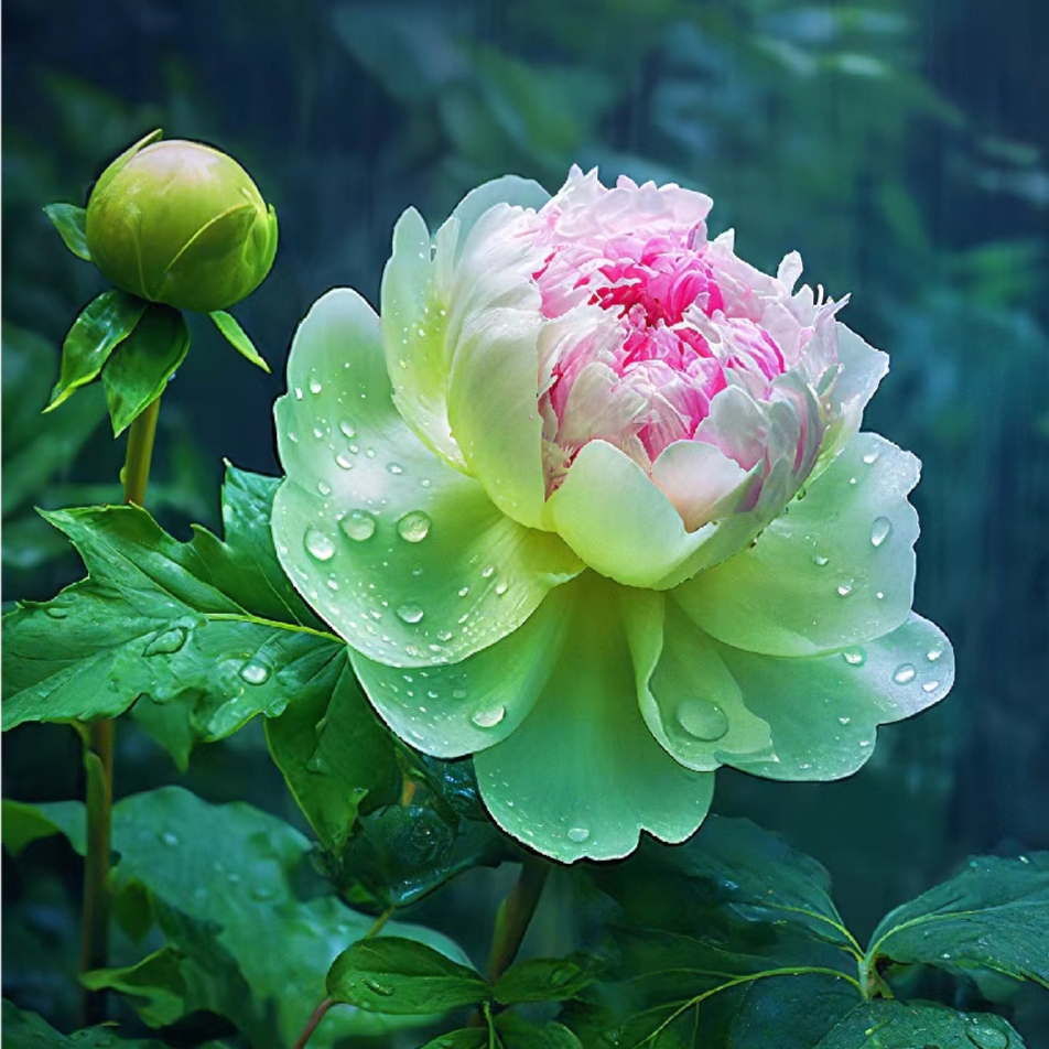 Collection de graines de pivoines arc-en-ciel rares