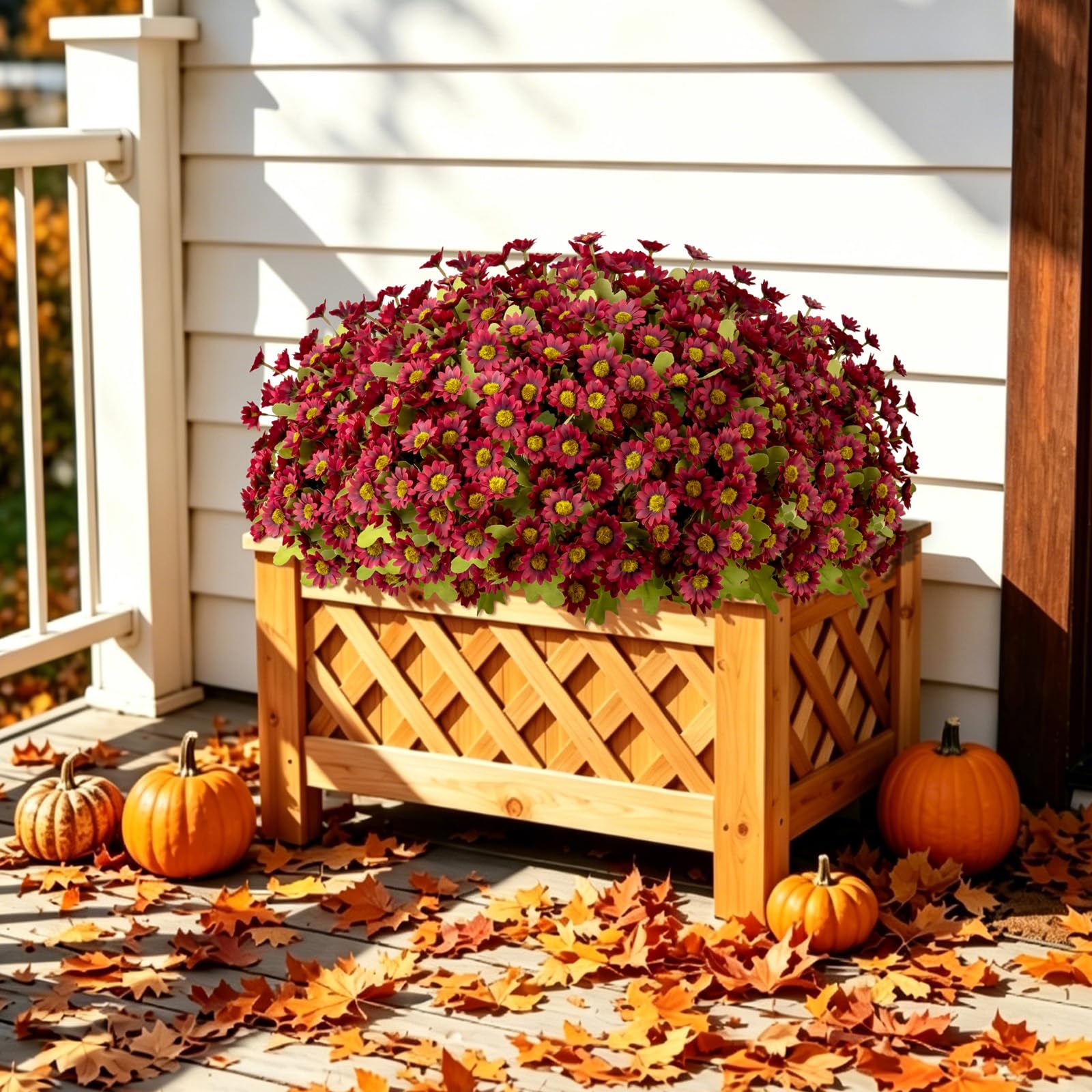  🌼 DERNIER JOUR : -50 % 🧡 Sunset Mums – Chrysanthèmes Artificiels d’Automne 