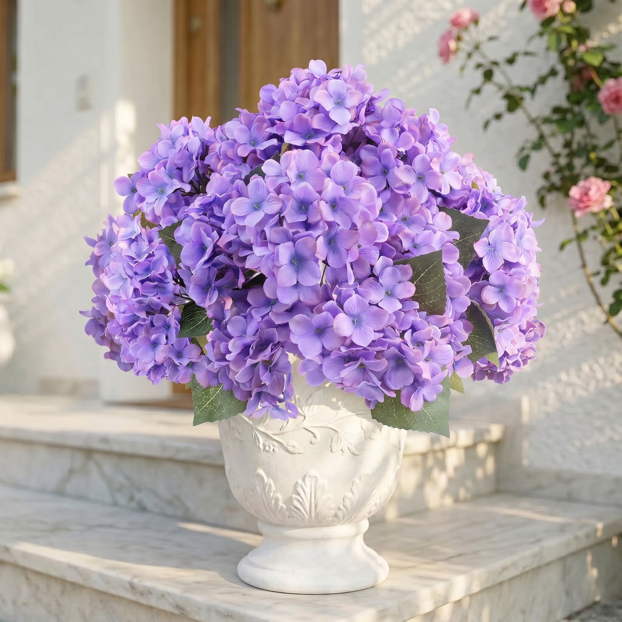 ❤Dernier jour ! Seulement 3 € l'unité !🔥💐Fleurs d'hortensia artificielles d'extérieur