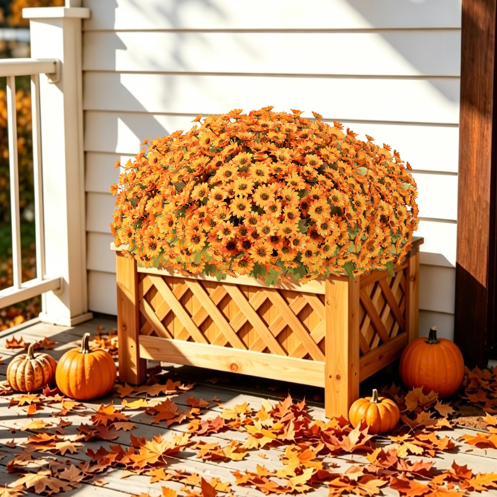  🌼 DERNIER JOUR : -50 % 🧡 Sunset Mums – Chrysanthèmes Artificiels d’Automne 