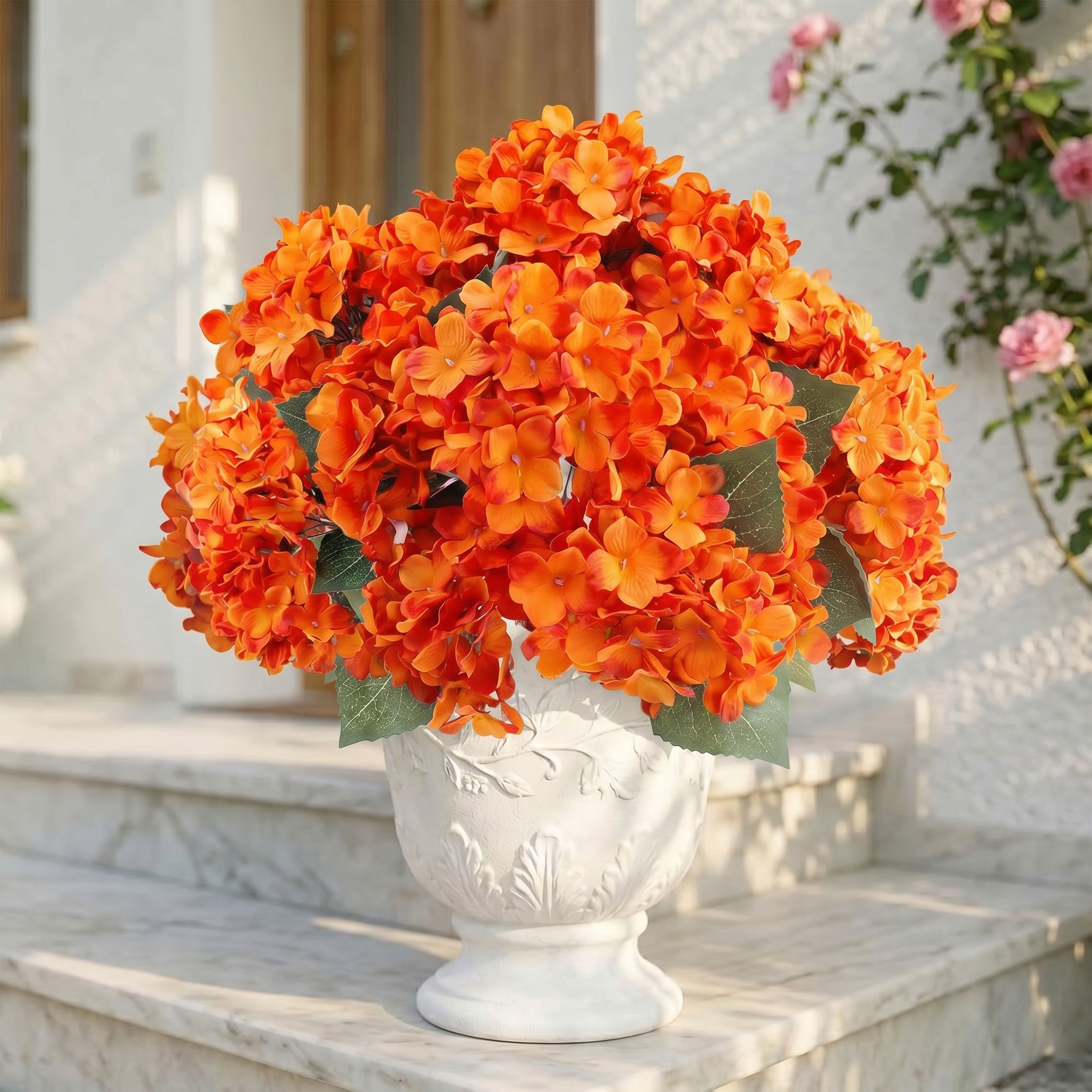 ❤Dernier jour ! Seulement 3 € l'unité !🔥💐Fleurs d'hortensia artificielles d'extérieur