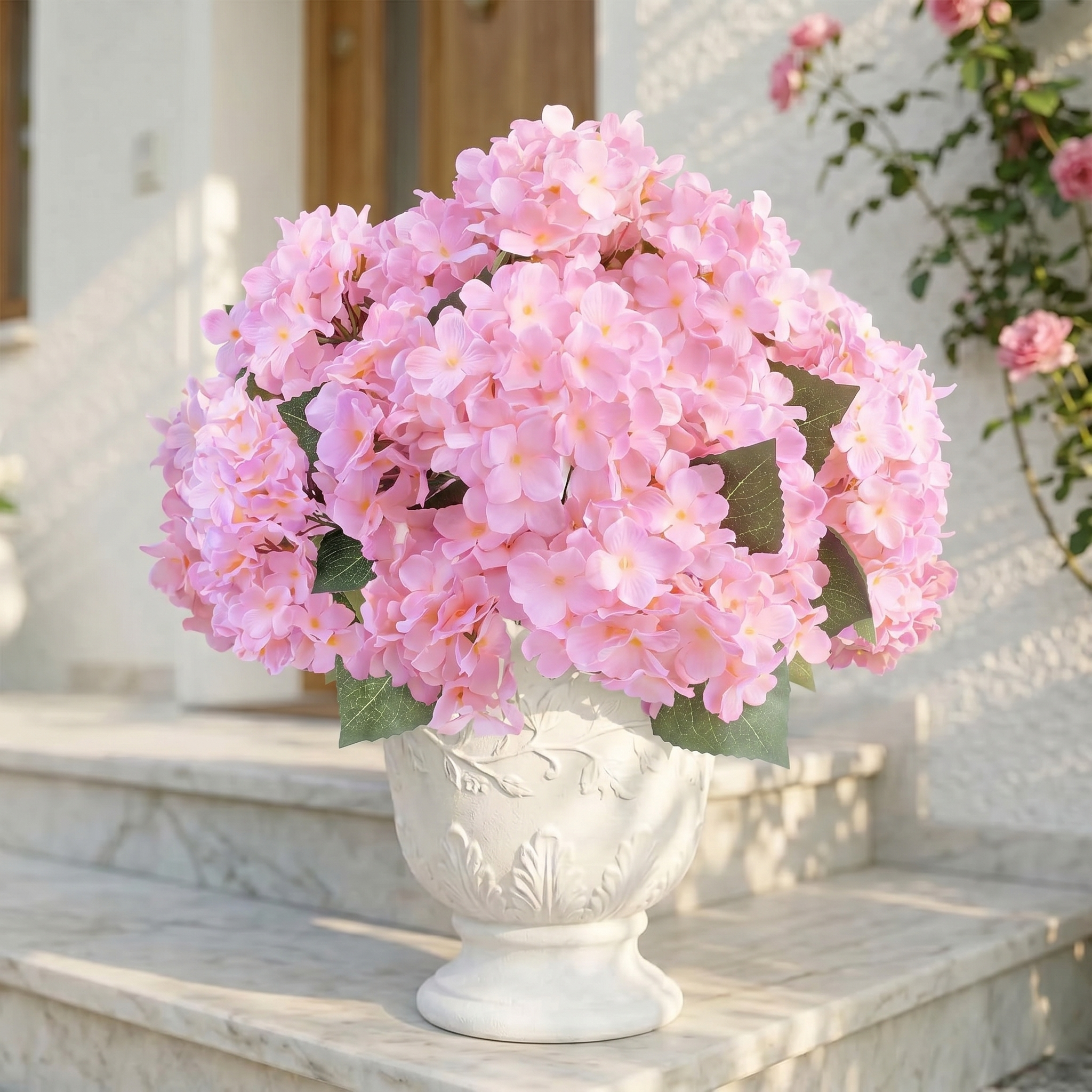 ❤Dernier jour ! Seulement 3 € l'unité !🔥💐Fleurs d'hortensia artificielles d'extérieur