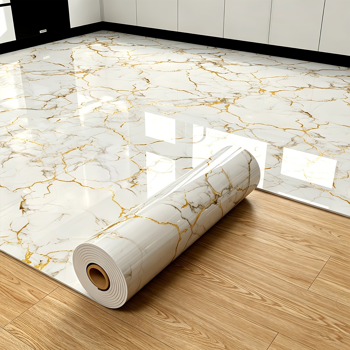 ⏳Limited-time 50% off 🏵️🧱Self-Adhesive Wallpaper for Bedroom, Living Room & Kitchen –15.7 in × 9.84 ft