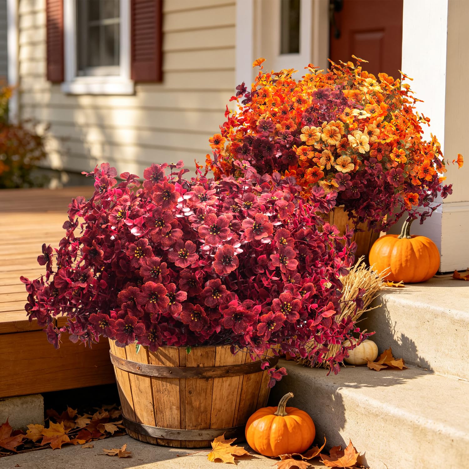 🏆 50K+ VENDUS ! 🍂 Chrysanthèmes Artificiels d’Automne Résistants aux UV