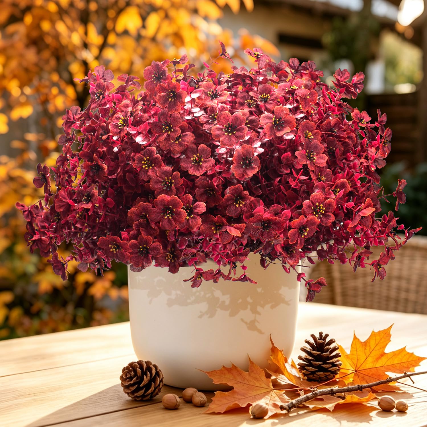 🏆 50K+ VENDUS ! 🍂 Chrysanthèmes Artificiels d’Automne Résistants aux UV