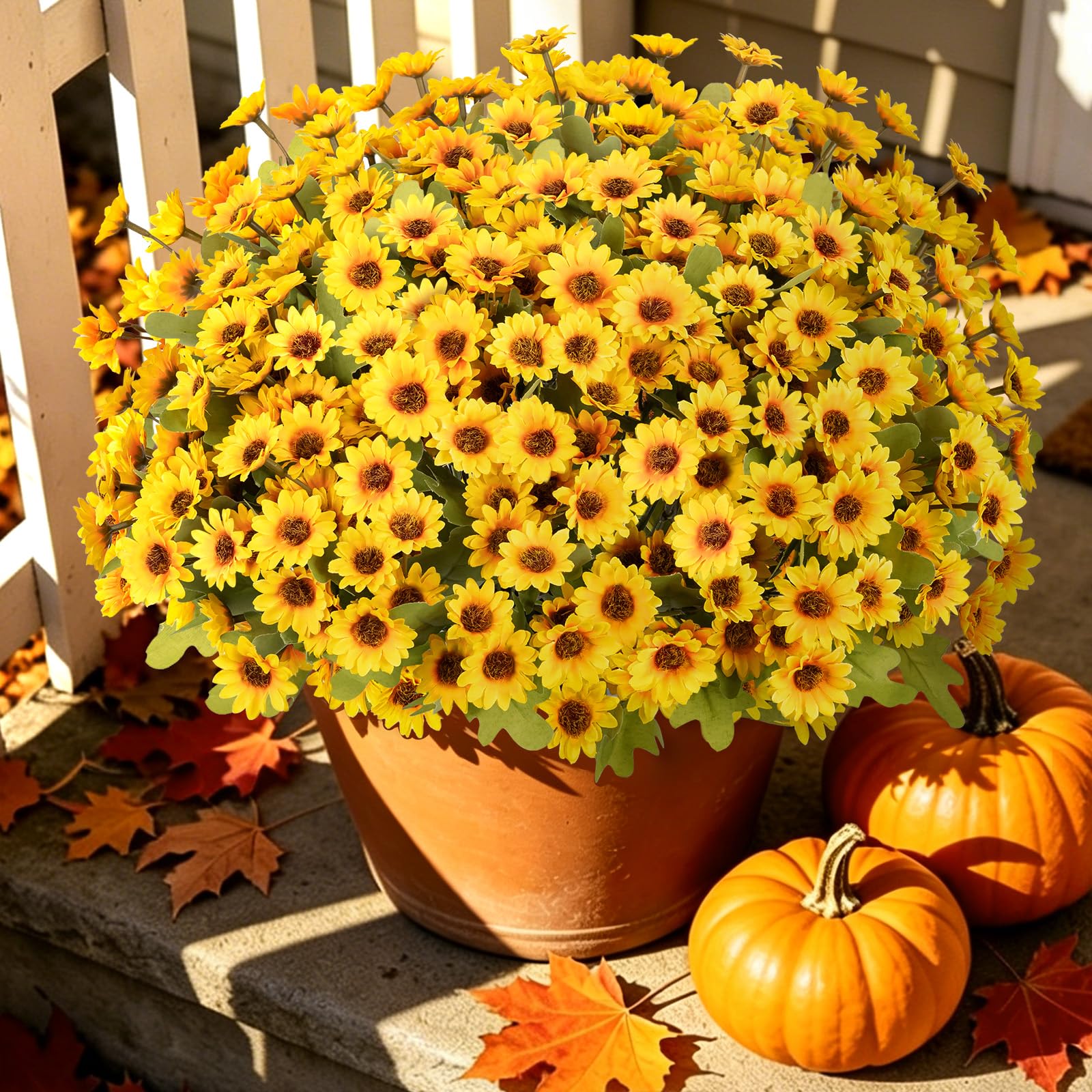  🌼 DERNIER JOUR : -50 % 🧡 Sunset Mums – Chrysanthèmes Artificiels d’Automne 