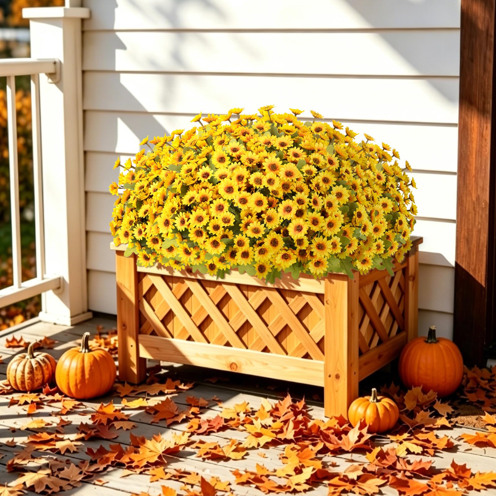  🌼 DERNIER JOUR : -50 % 🧡 Sunset Mums – Chrysanthèmes Artificiels d’Automne 