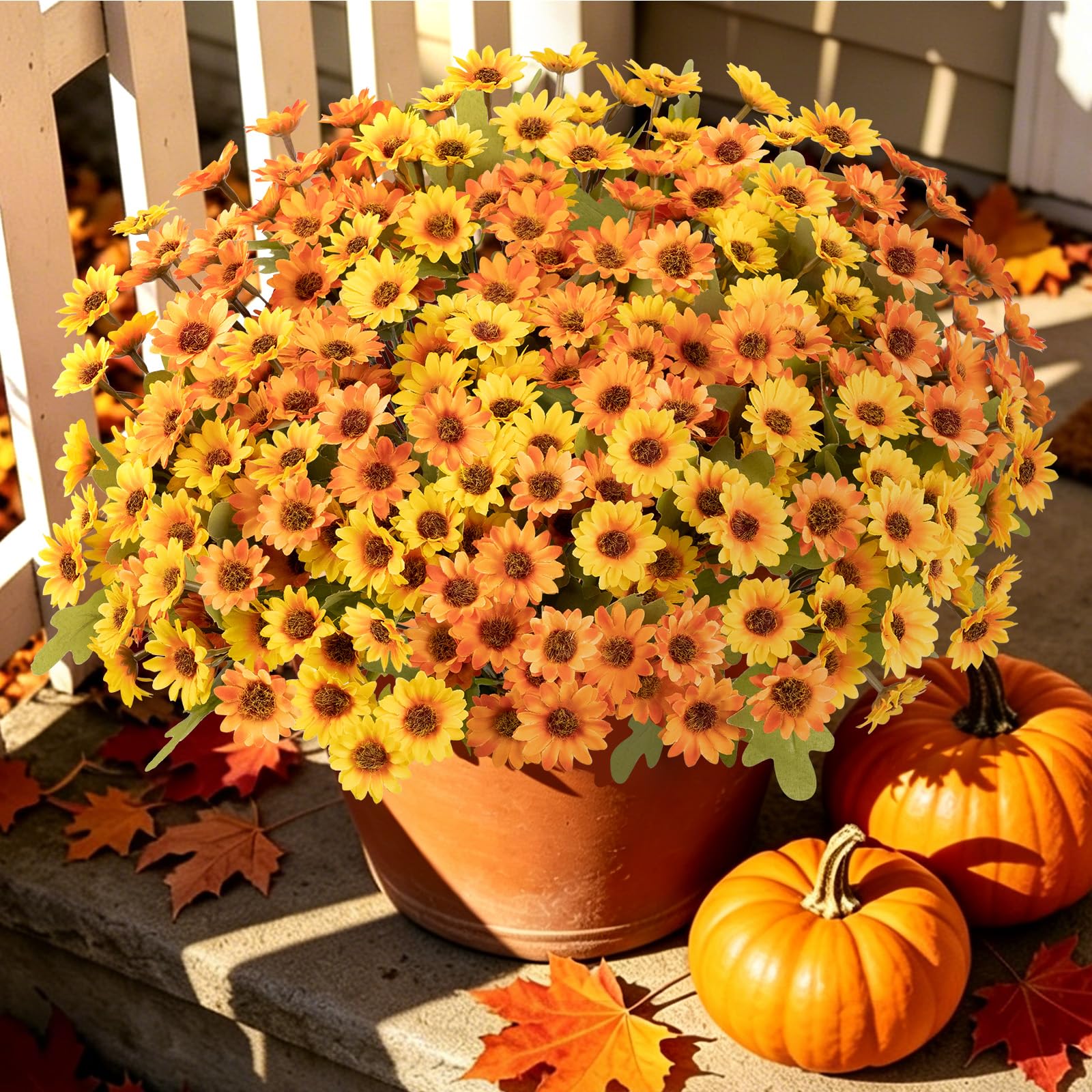 🌼 DERNIER JOUR : -50 % 🧡 Sunset Mums – Chrysanthèmes Artificiels d’Automne 