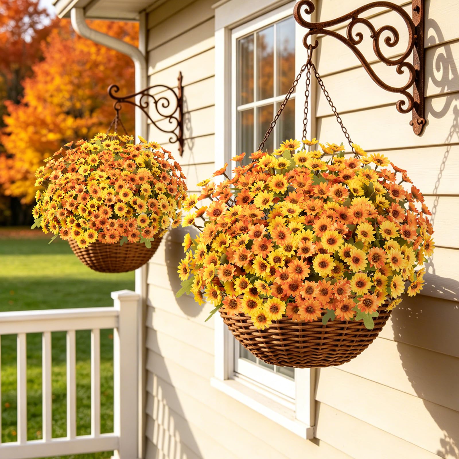  🌼 DERNIER JOUR : -50 % 🧡 Sunset Mums – Chrysanthèmes Artificiels d’Automne 