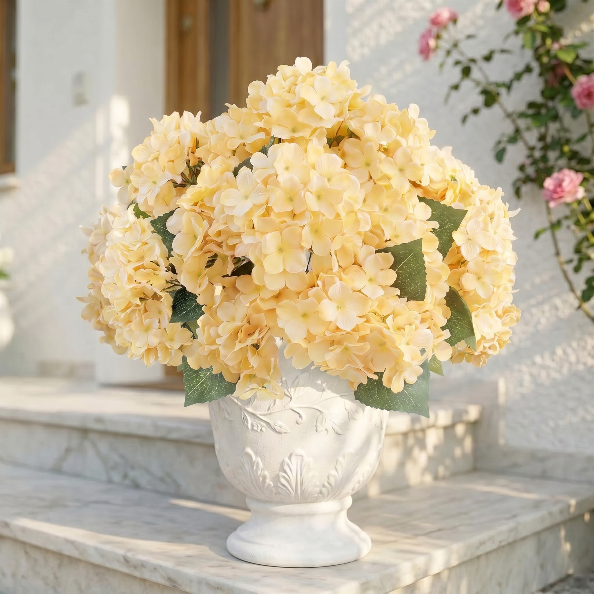 ❤Dernier jour ! Seulement 3 € l'unité !🔥💐Fleurs d'hortensia artificielles d'extérieur