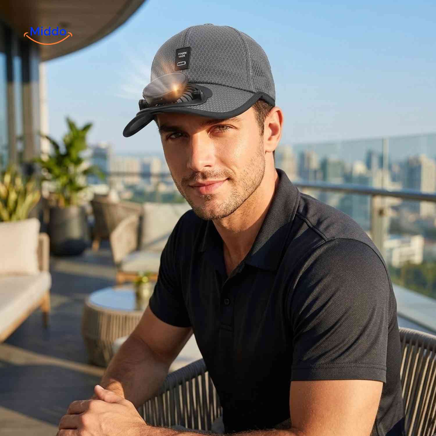 Casquette ventilée solaire – Chapeau rafraîchissant anti-UV USB & solaire
