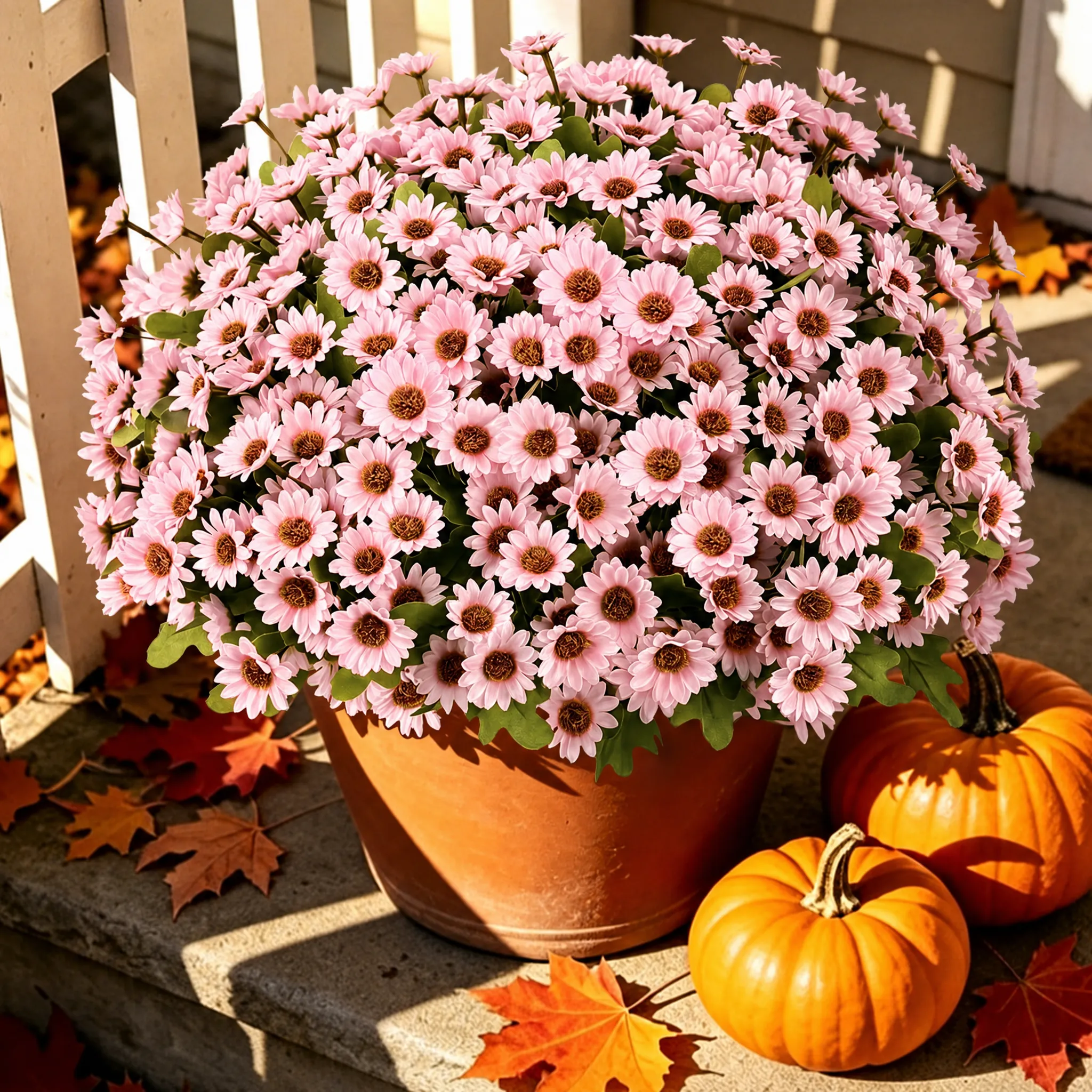  🌼 DERNIER JOUR : -50 % 🧡 Sunset Mums – Chrysanthèmes Artificiels d’Automne 