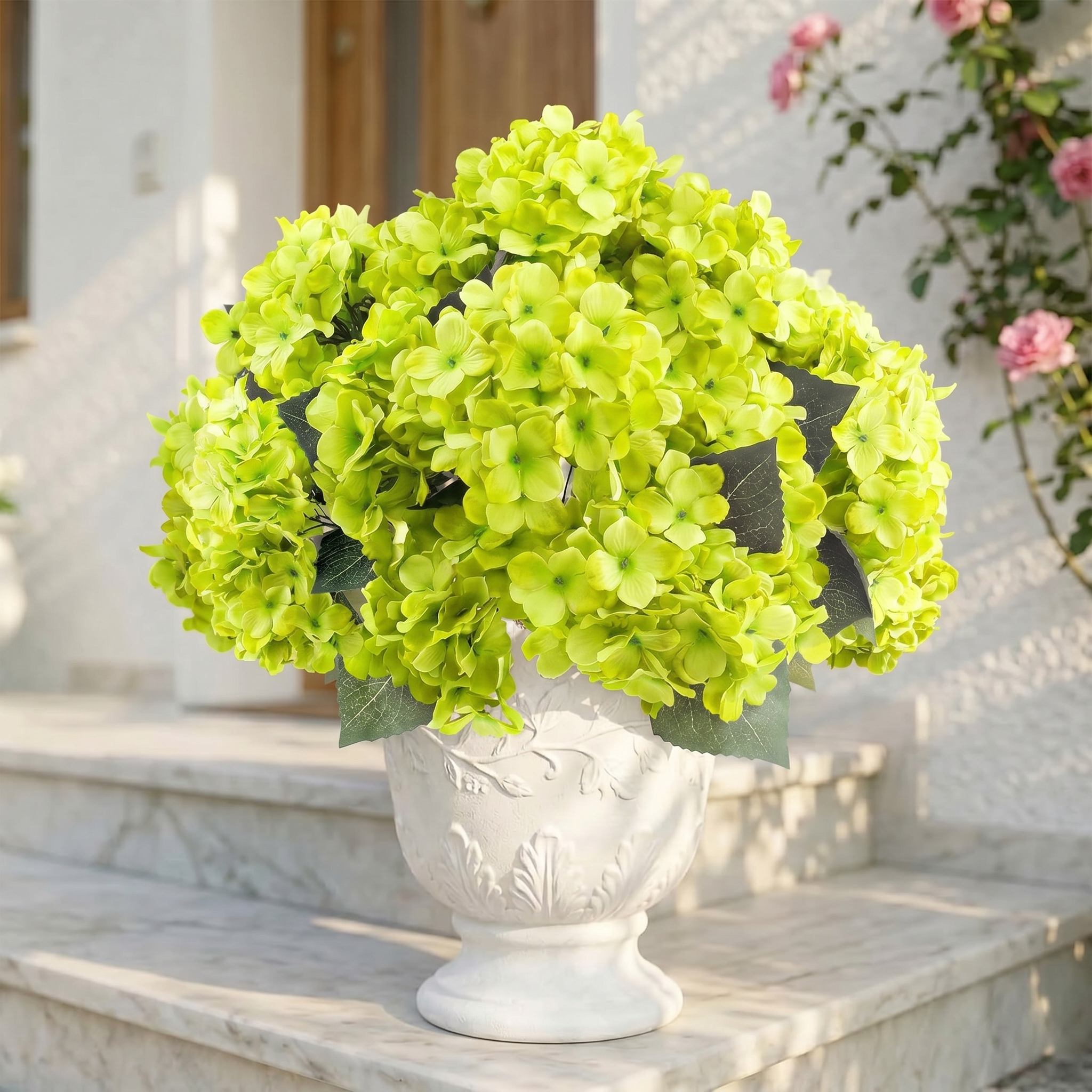 ❤Dernier jour ! Seulement 3 € l'unité !🔥💐Fleurs d'hortensia artificielles d'extérieur